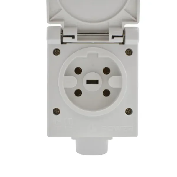 Power stopcontact perilex opbouw met klep