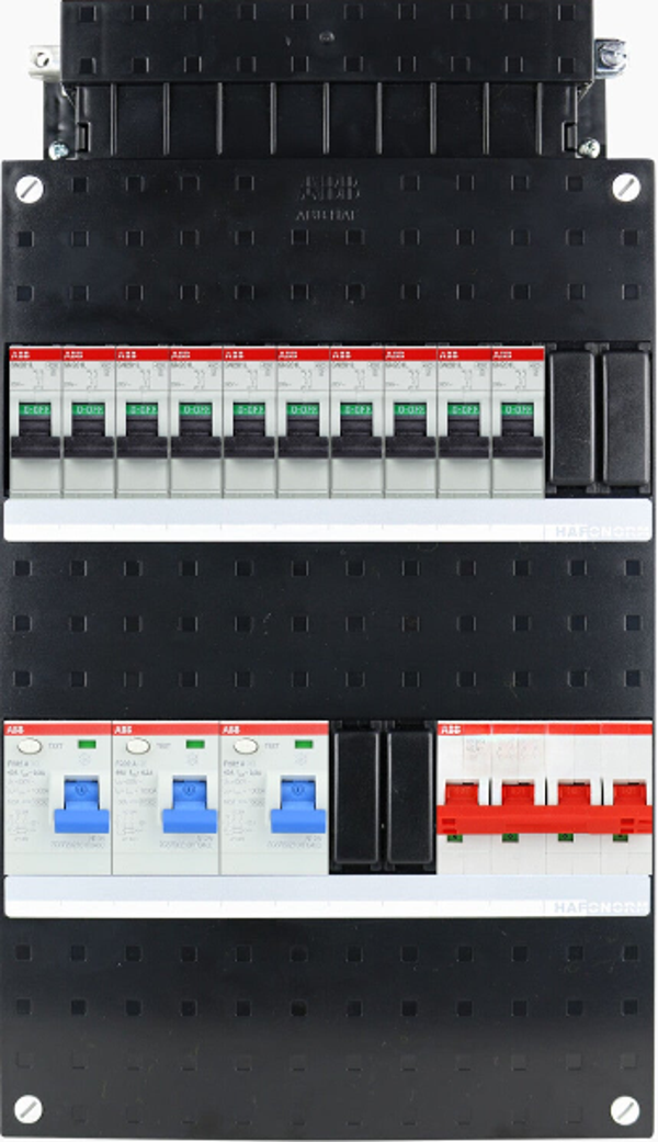 ABB 3-fase groepenkast SN201 220x330 10 groepen