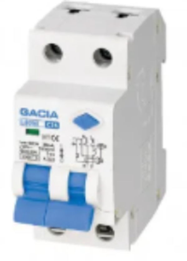 Gacia/SEP aardlekautomaat B-karak 30mA 1P+N 2 module
