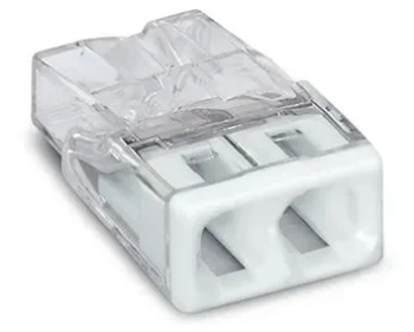 Wago 2V verbindingsklem massief tot 2.5mm²