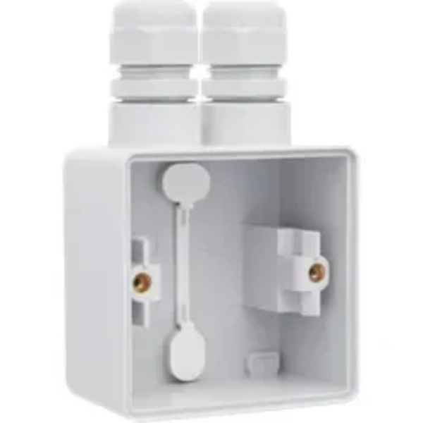 Niko Hydro 1V opbouwdoos met 2xM20 wartel grijs