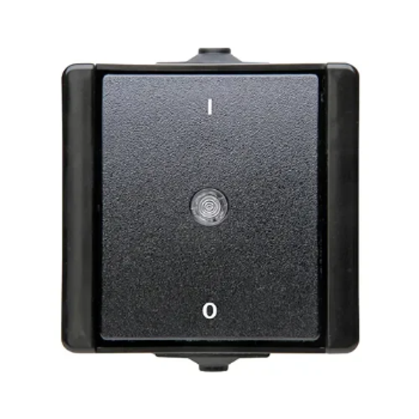 Kopp spatwaterdicht 2-polig schakelaar met controle lamp - ProAQA zwart