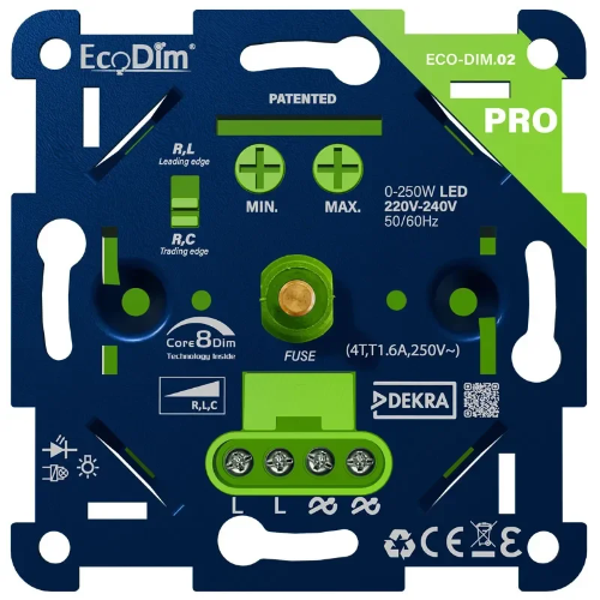 Eco Pro led dimmer universeel 250W fase aan- en afsnijding