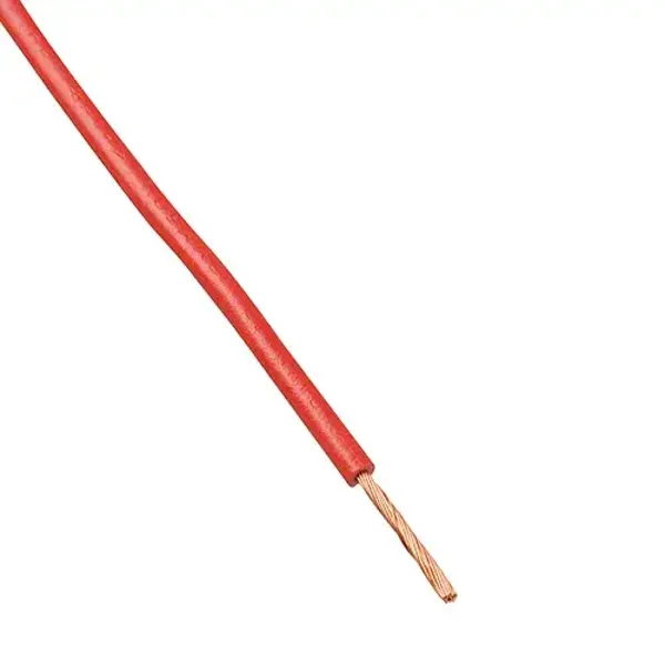 VCB montagesnoer rood 6mm - kniplengte