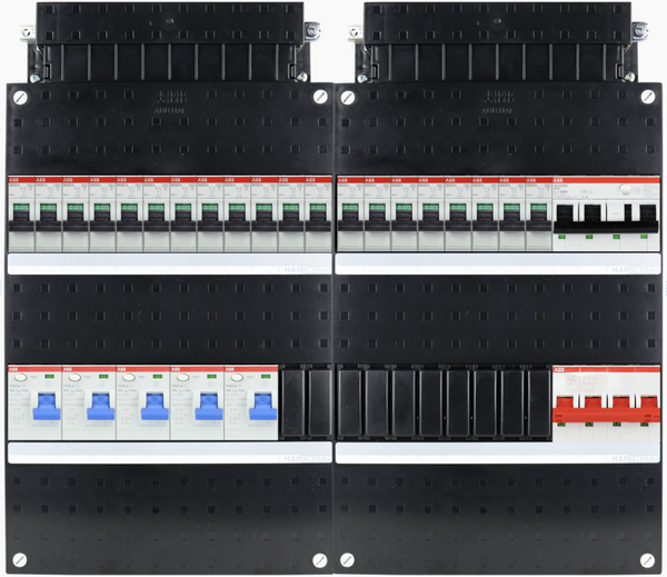 ABB 3-fase groepenkast SN201 - 20 groepen met PV 3-fase