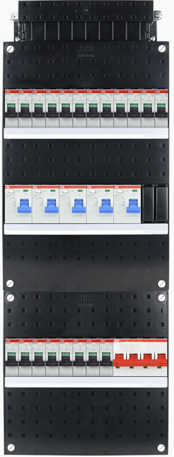 ABB 3-fase groepenkast SN201 - 20 groepen