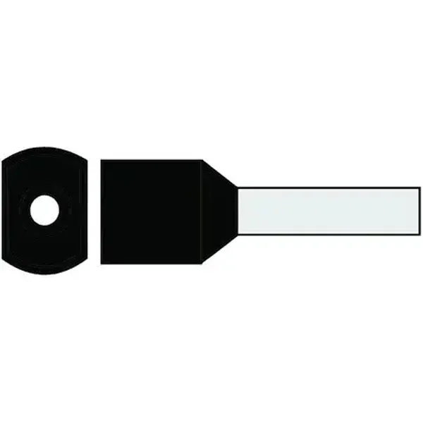 Klemko geïsoleerde adereindhuls twin 2x1,5mm² zwart