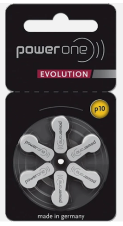 Pile 10 Power One Evolution —  Plaquette de 6 Piles