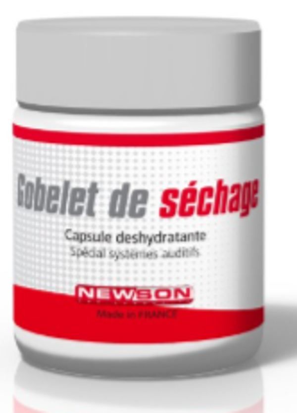 Gobelet de séchage 10 – Compartiment pour séchage des appareils auditifs