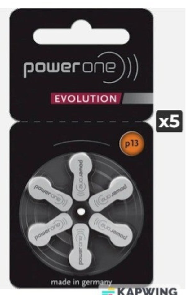 Pile 13 Power One Evolution —  Plaquette de 6 Piles