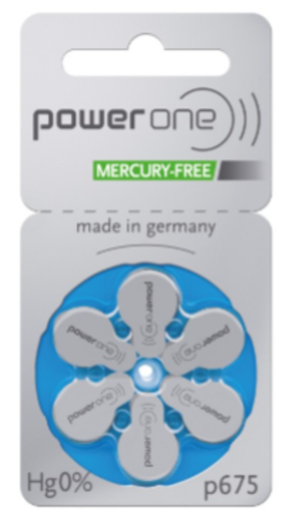 Pile 675 Power One —  Plaquette de 6 piles