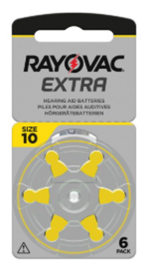 Pile 10 Rayovac —  Plaquette de 6 Piles