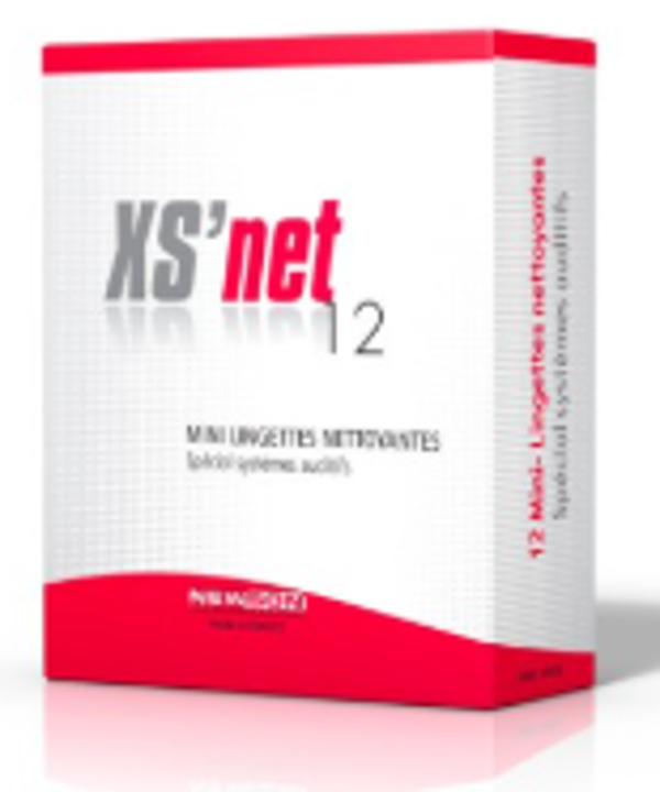 Lingettes XS Net – Boîte de 12 Lingettes de nettoyage pour appareils auditifs