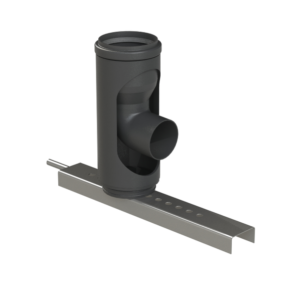 Ø125/110 │Stütztulpe m. Auflage+Bogen red.