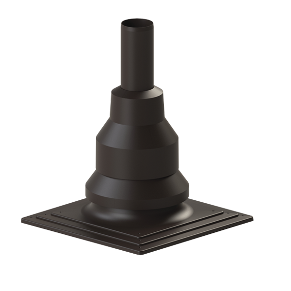 Ø110 │Kaminabschluss (komplett) braun