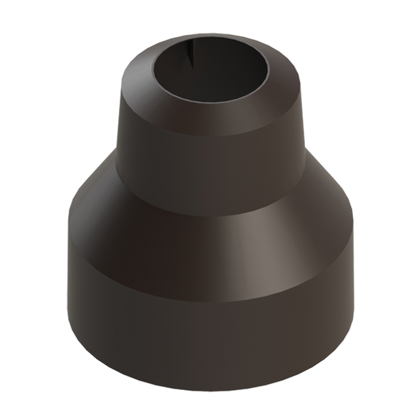 Ø110 │Wetterkragen f. Mantelrohr braun