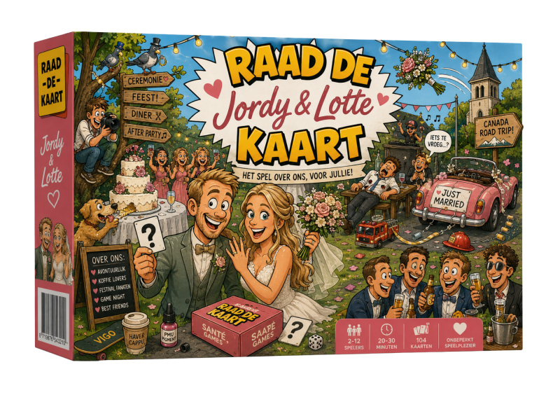 Raad de Kaart als cadeau personaliseren