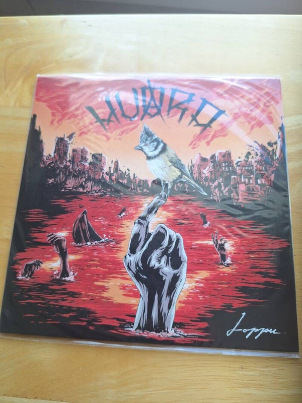 Hu*ra, vinyyli single 7". loppu ja pyörällä baariin.