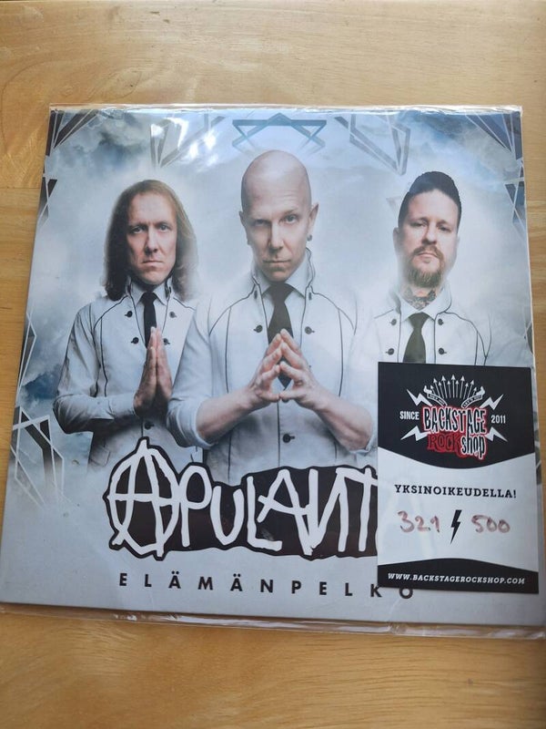 Apulanta single 7" vinyyli, Elämän pelko ja toinen jumala. numero 321/500