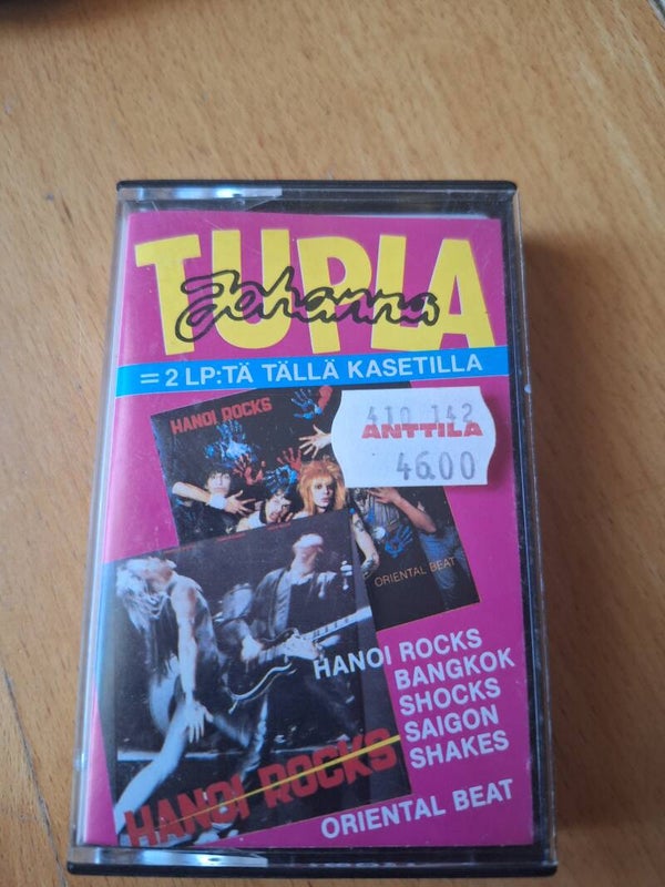 Hanoi Rocks, Bangkok Shocks Saigon Shakes/Oriental Beat. 1983. Tupla Johanna kasetti.
