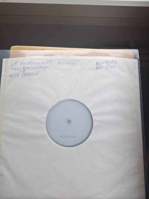 Kulkukoirat, Topi Sorsakoski & Reijo Taipale. 1992. KOELEVY/test pressing (m-)