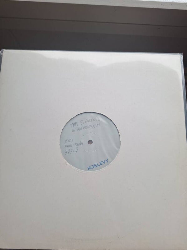 Topi Sorsakoski & Agents, In memoriam. 1992. KOELEVY/test pressing.(M-)
