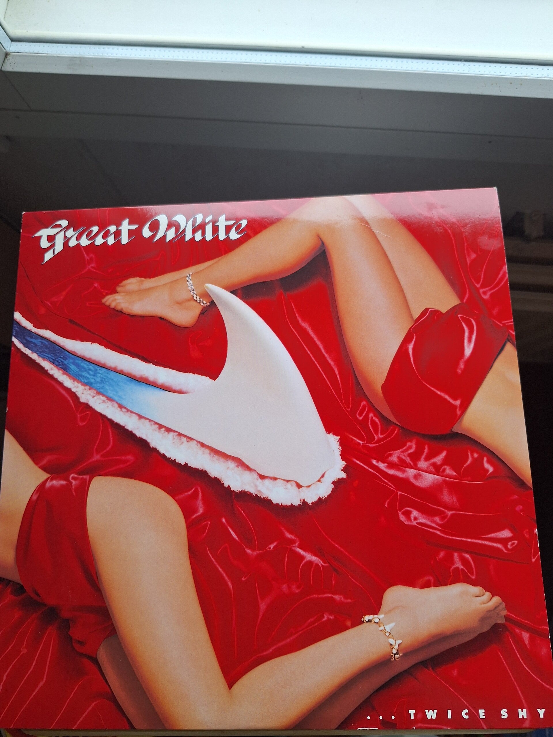 Great White - ...Twice Shy 1989. Vinyyli/lp. (VG+) (harvinaisempi)