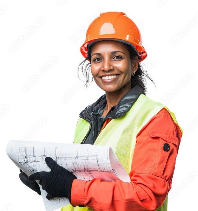 Safety Solutions Alberta | Success Safety Solutions | Image of a women with a orange hard hat smiling 