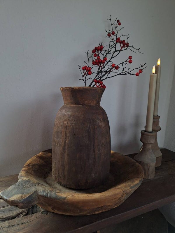 Oude houten schaal (1)