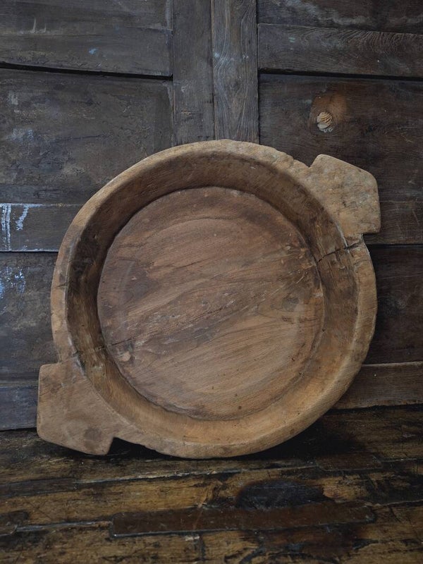 Chapati schaal (456) oude houten schaal
