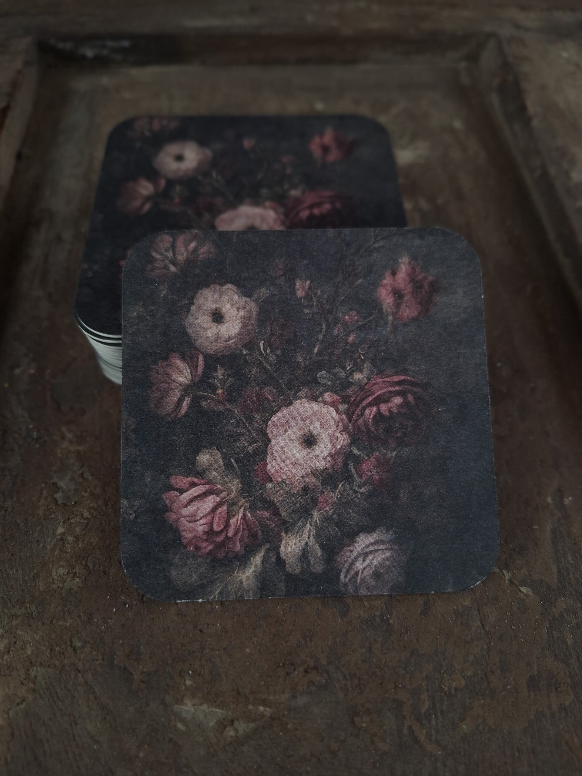 Viltjes onderzetters bloemen 20 stuks