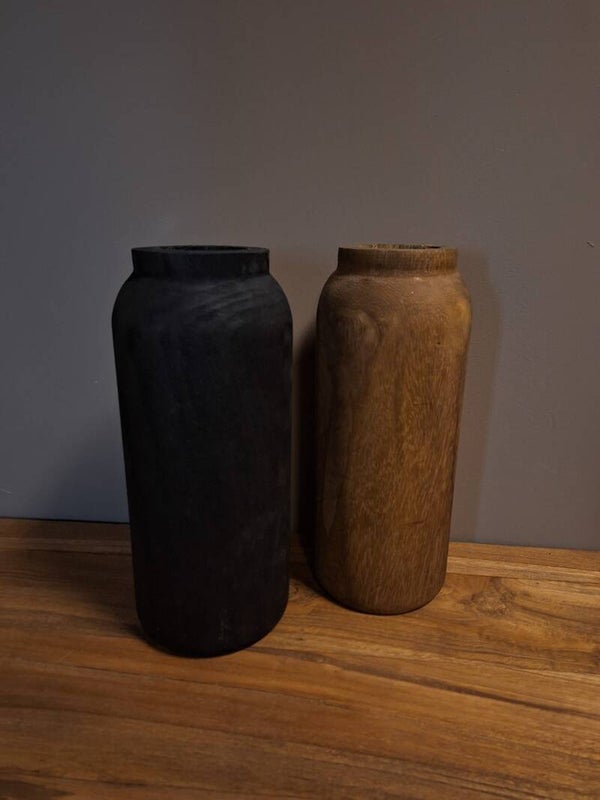 Houten vaas ´Groot´