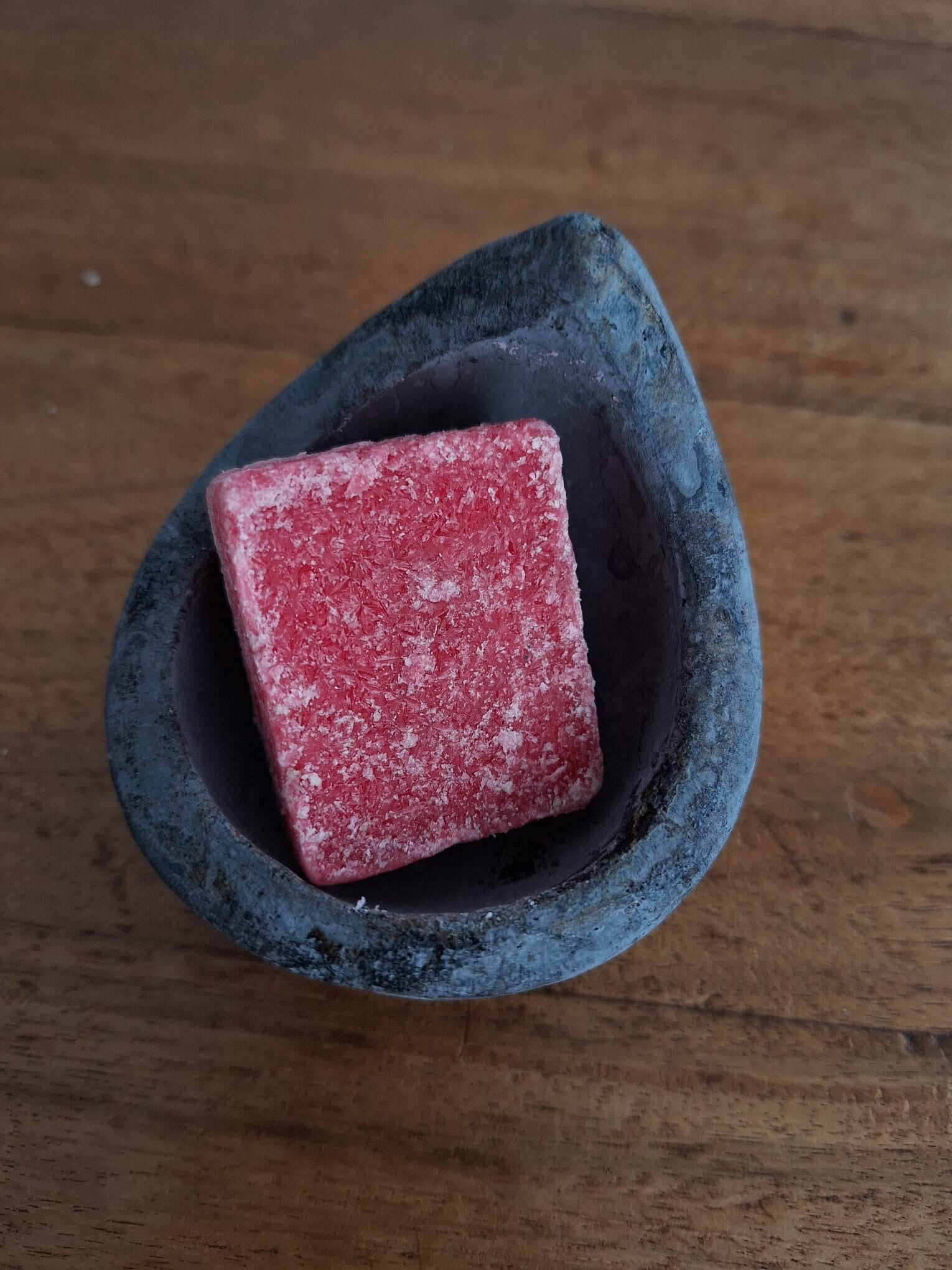 Amberblokje ' Pink blossom '