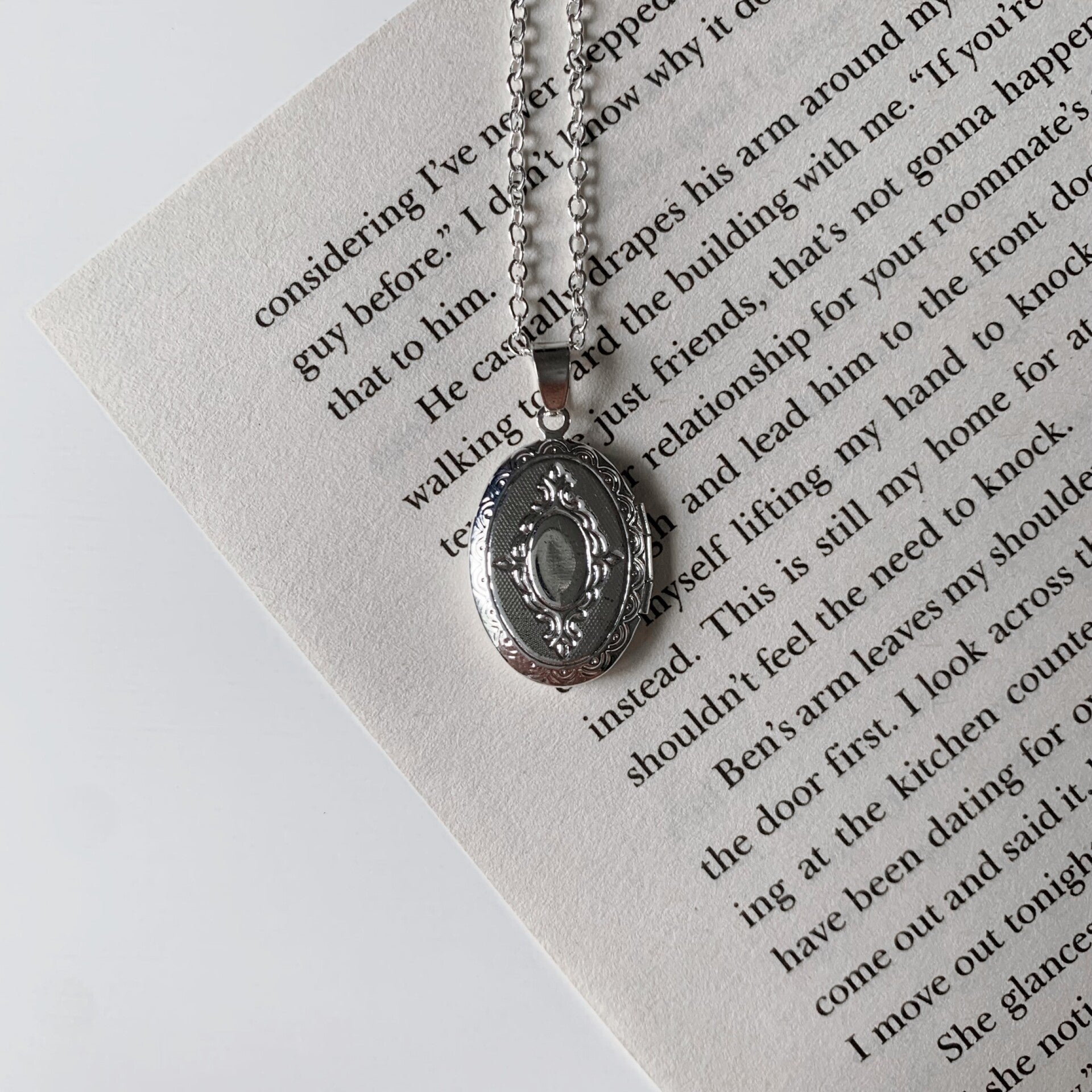 Oval Locket Necklace
