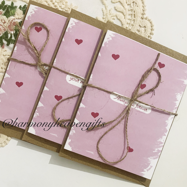 Pink Message Romantic Card
