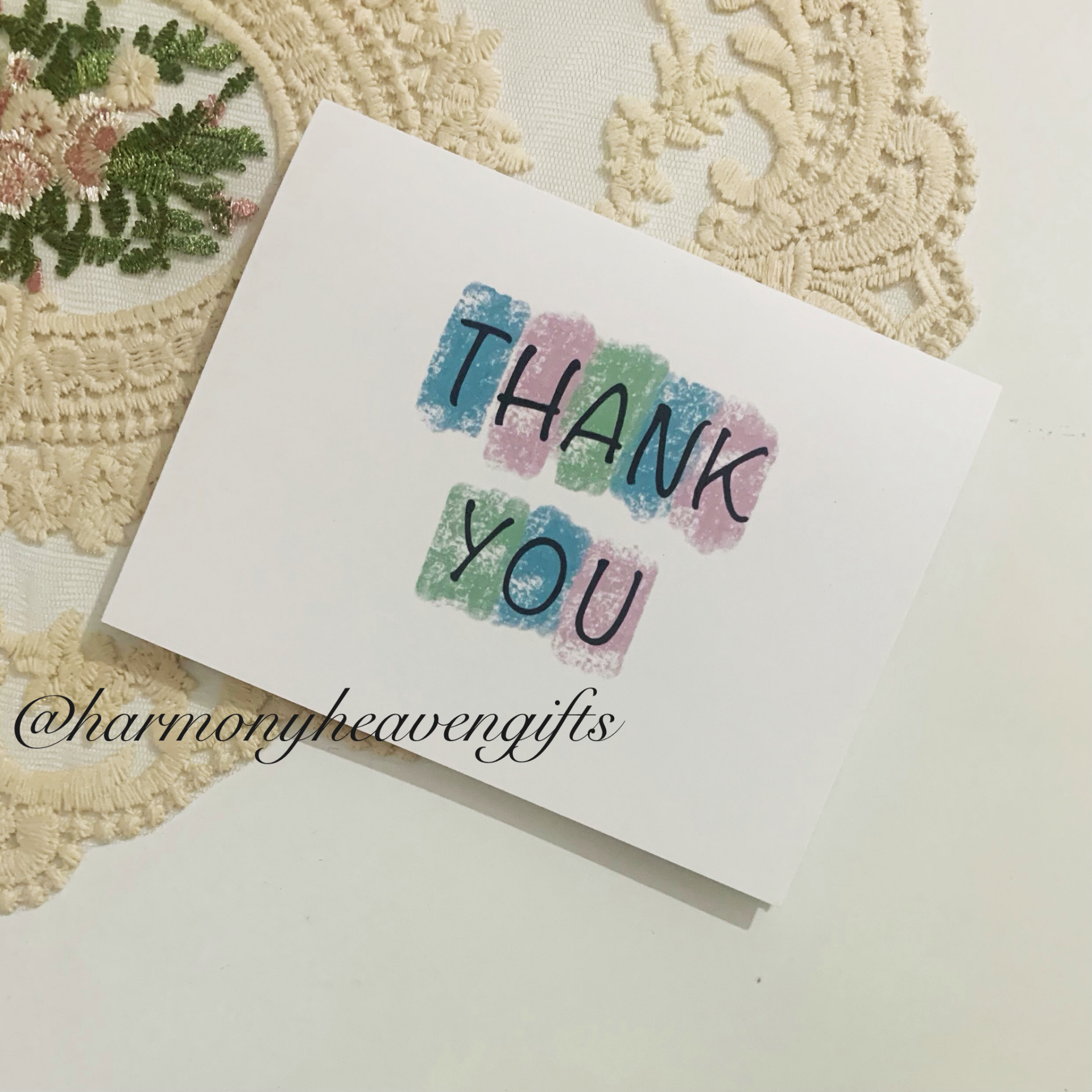Rainbow Thank You Card