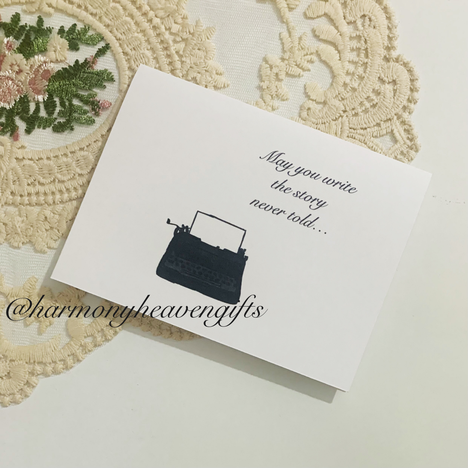Type Writer And Quote Greeting Card
