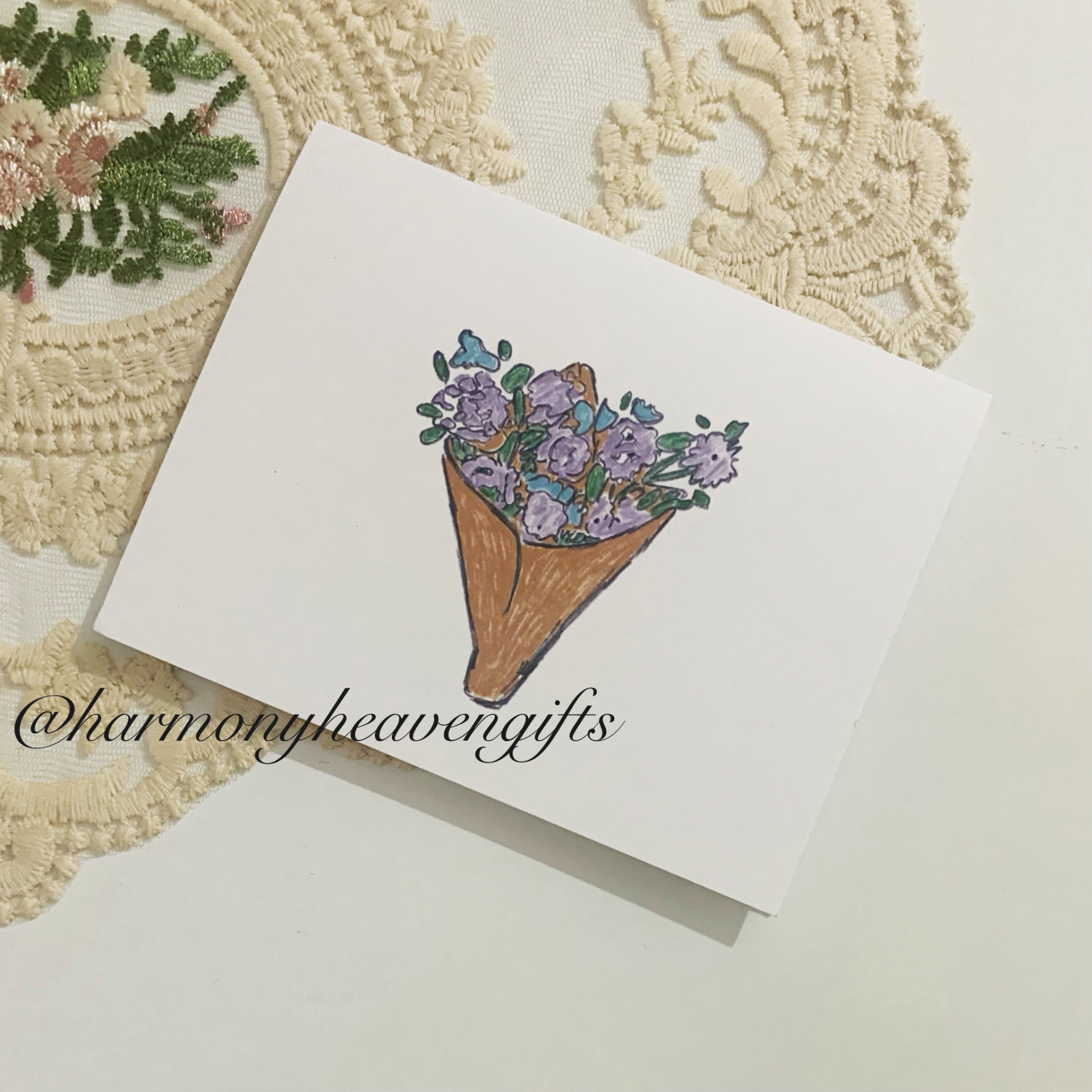 Flower Bundle Greeting Card