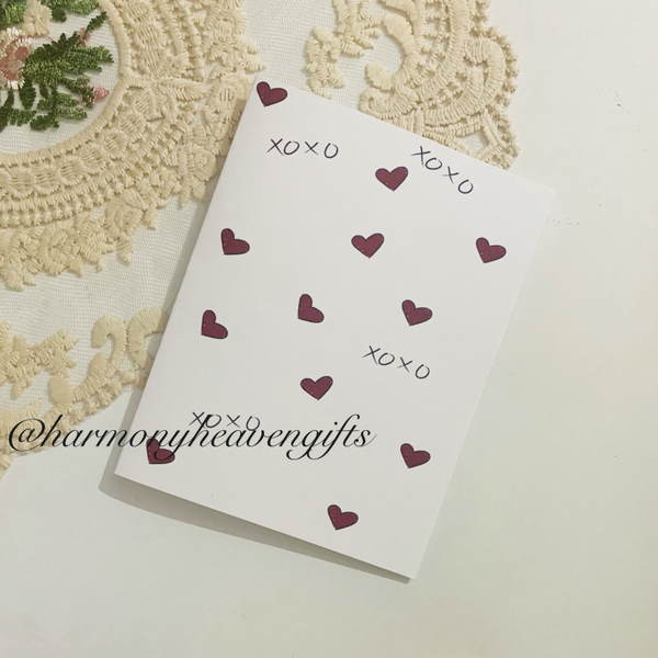 XOXO Romantic Card