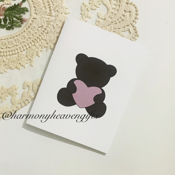 Teddy Bear Romantic Card