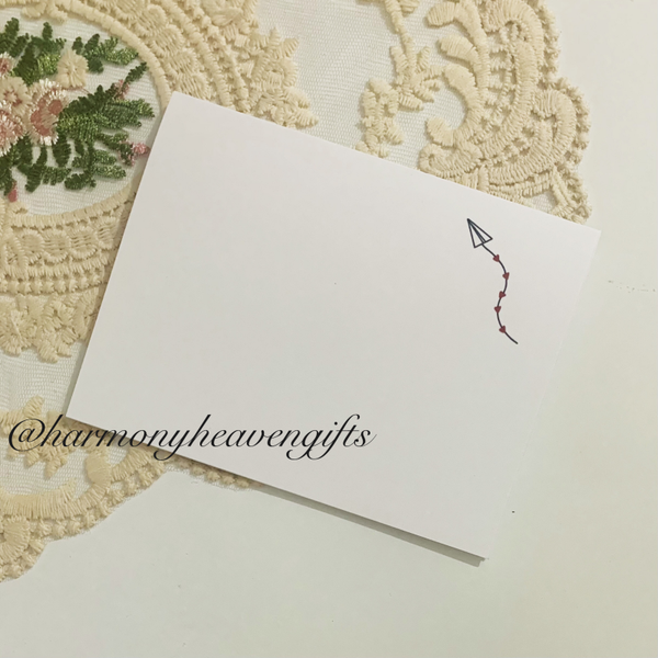 Hearts Kite Romantic Card