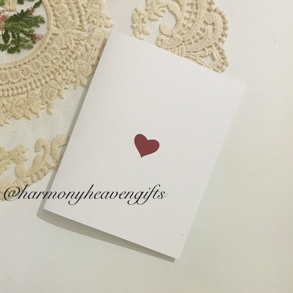 Classic Red Heart Romantic Card