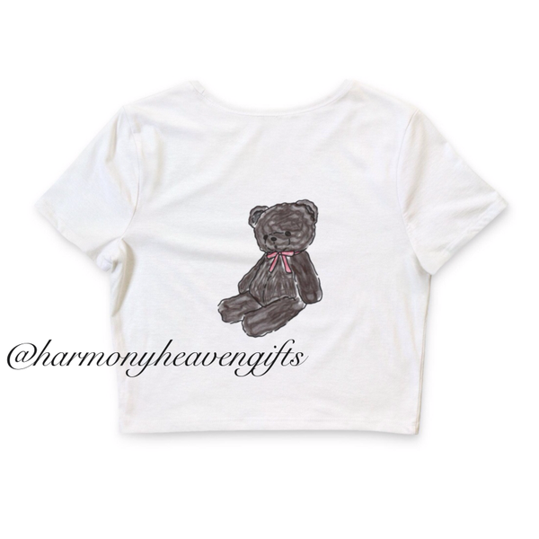 Teddy Bear Crop Tee