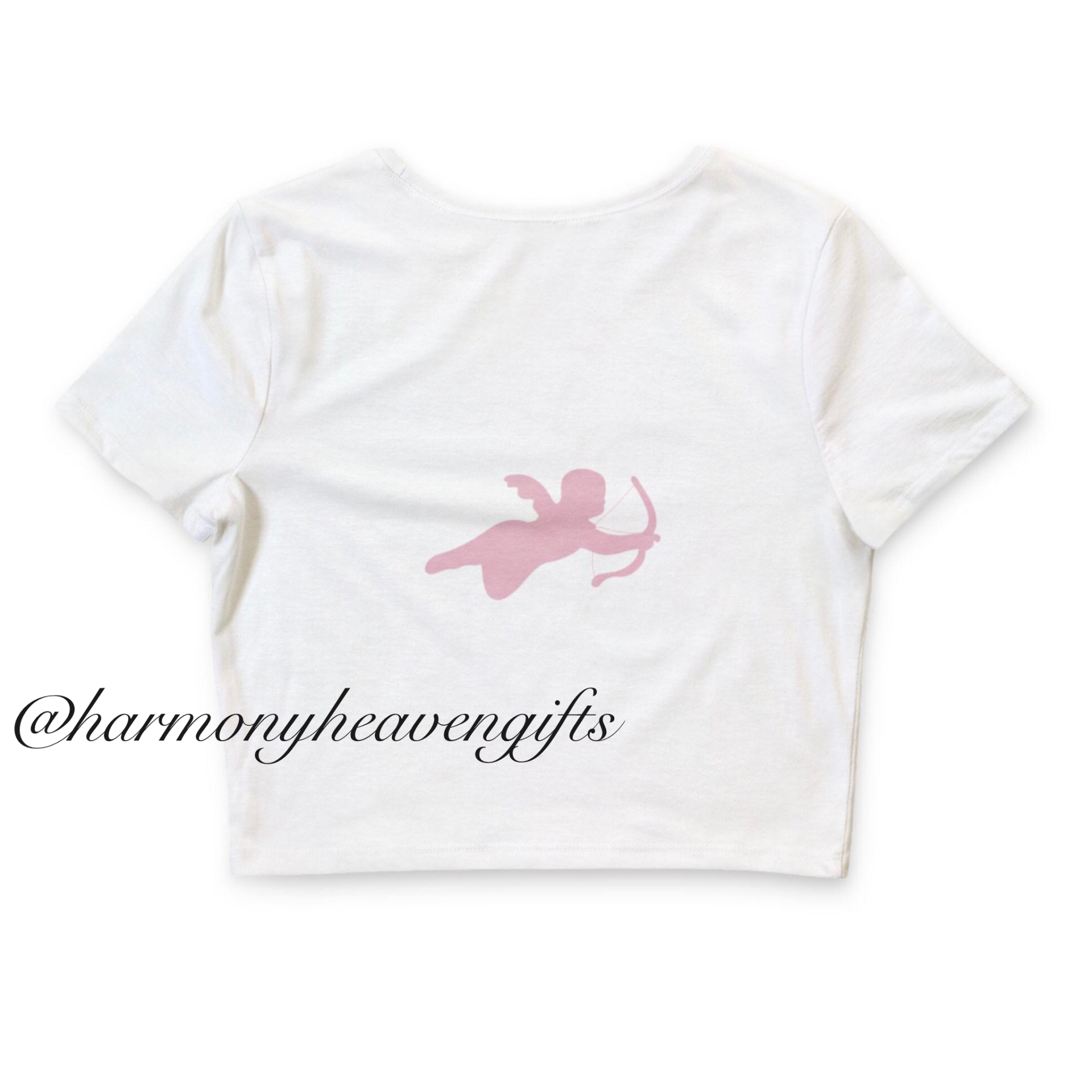 Pink Cupid Crop Tee
