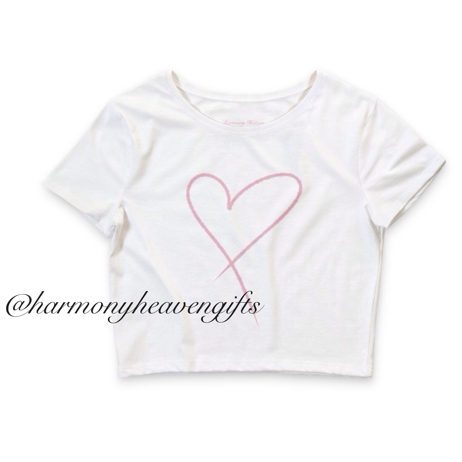 Pink Crayon Crop Tee