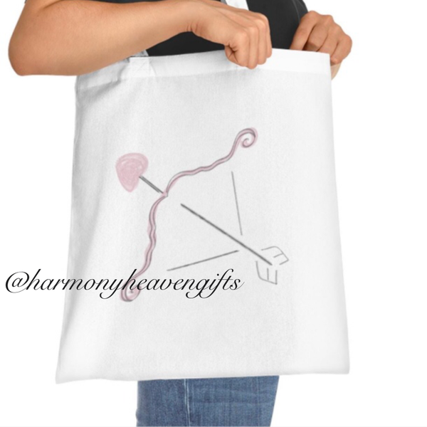 Pink Cupid Bow Tote Bag