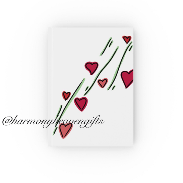 Hearts Garden Hard Backed Journal Blank
