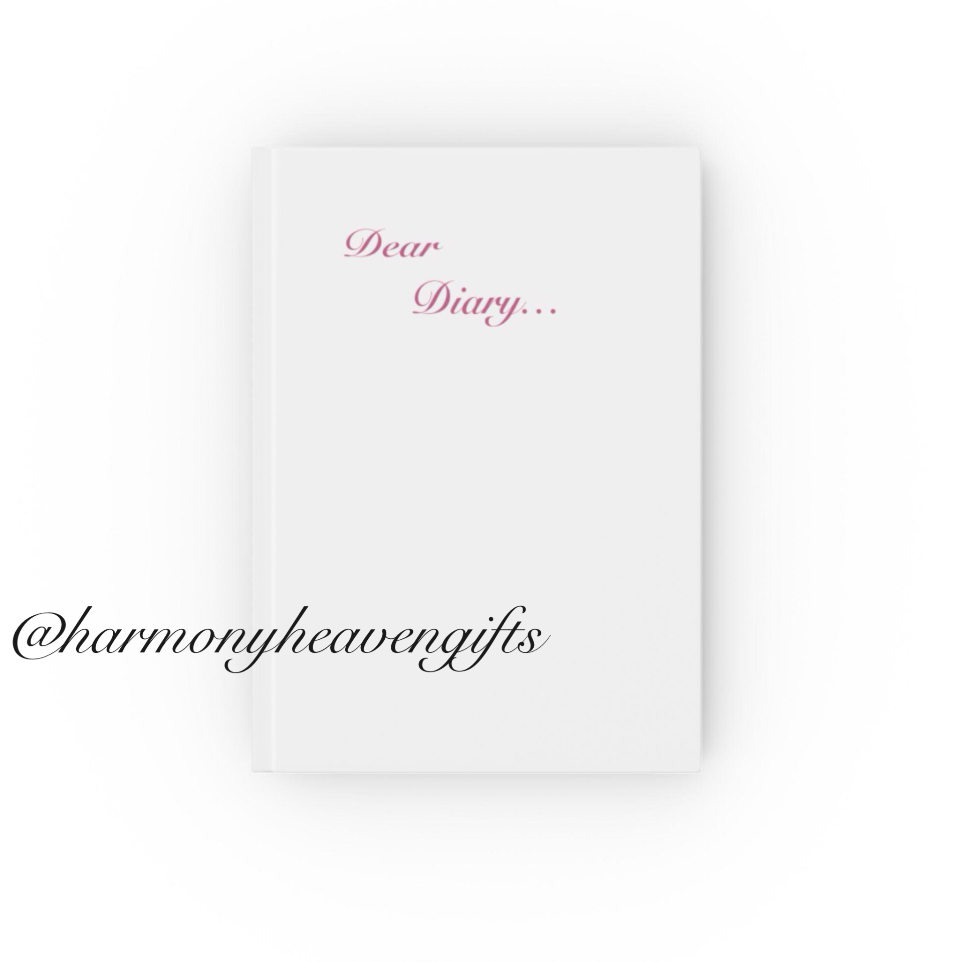 Pink Dear Diary Hard Backed Journal Blank