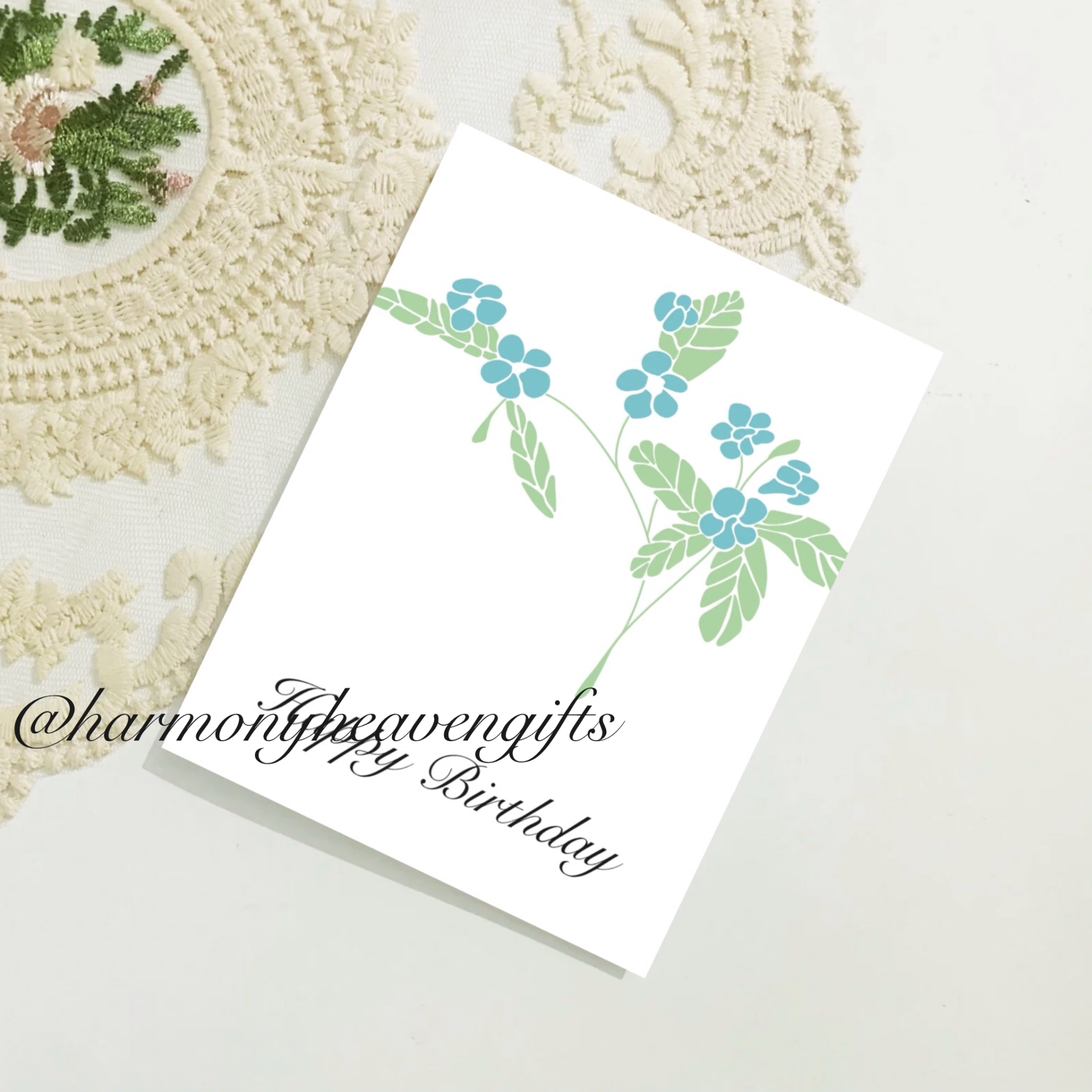 Artic Flower Birthday Card