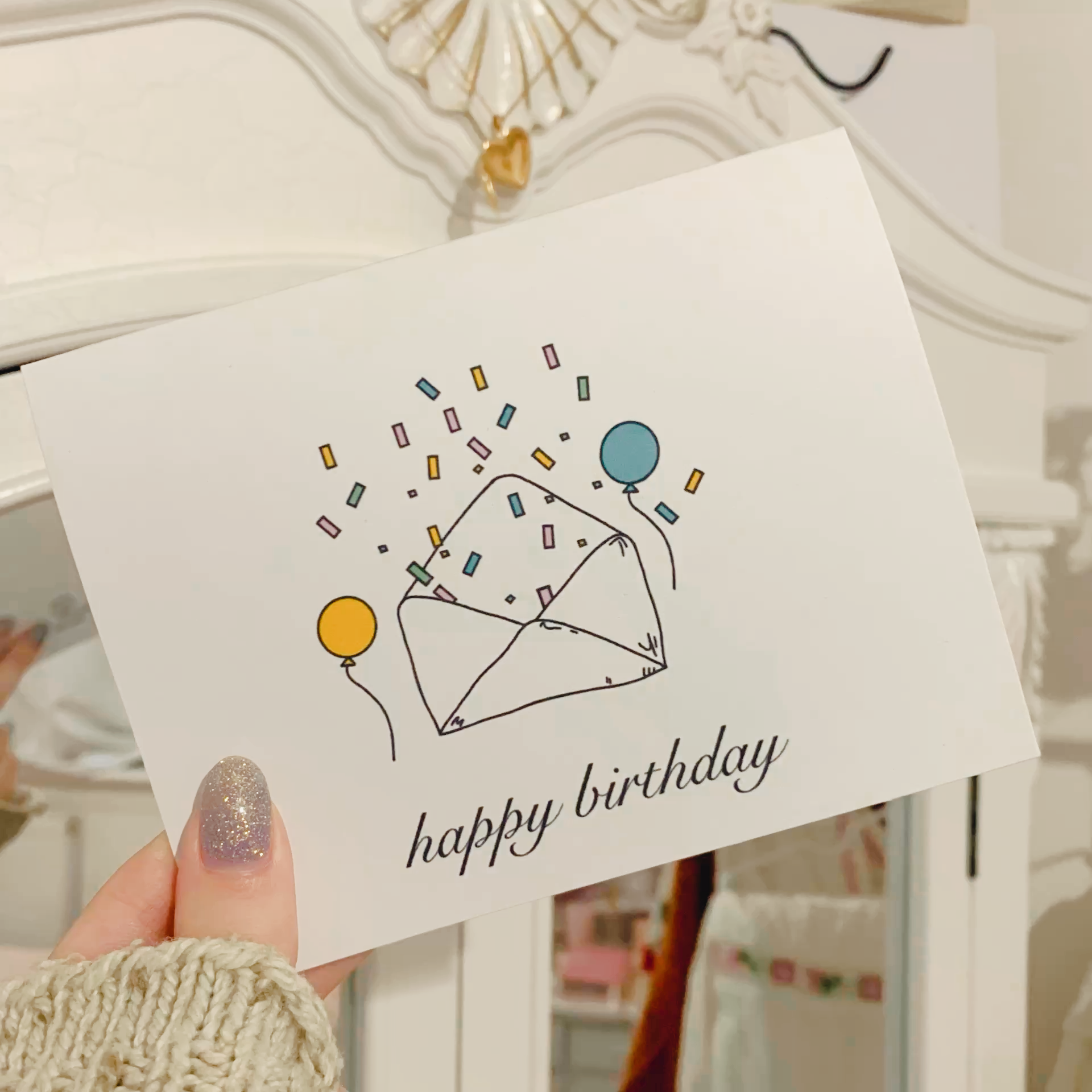 Happy Birthday Envelope Birthday Card